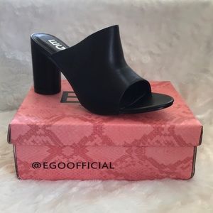 NEW Ego Virgo black heels.